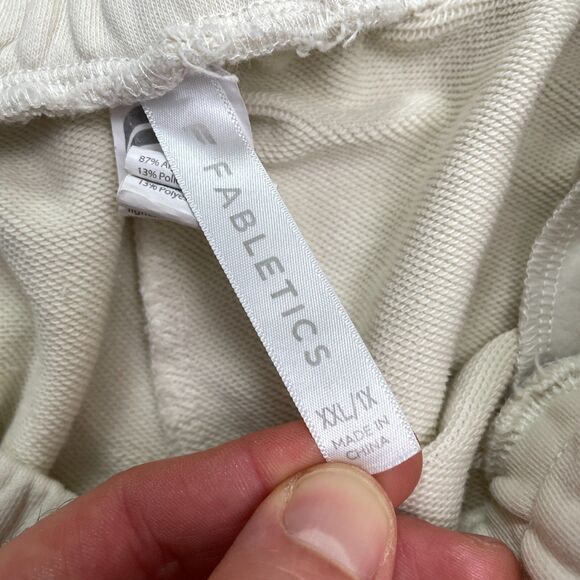 Fabletics Fundamental Jogger Sweatpants Mens XXL Ivory Elastic Outdoor 38x29 - Picture 3 of 16